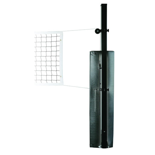 First Team Blast™ Outdoor Recreational Volleyball Net System - 4" Square Steel Uprights, Adjustable Height, Quick Net Tensioning
