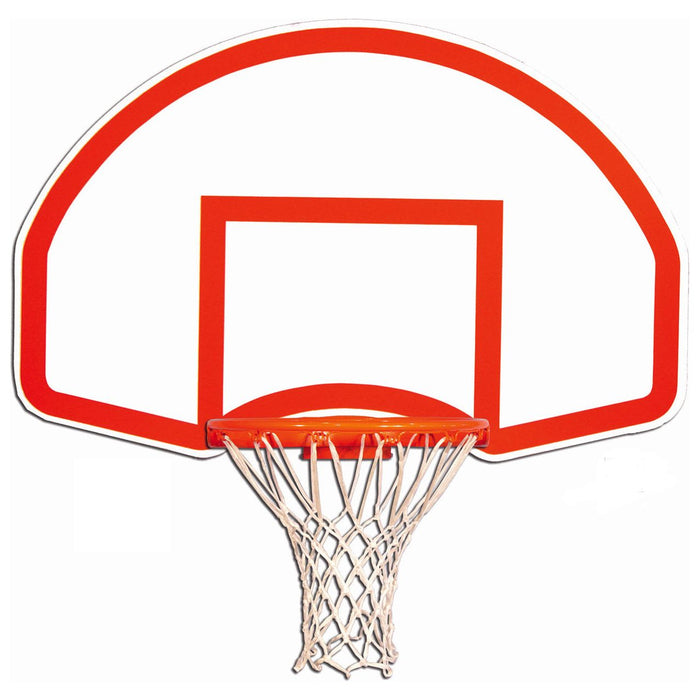 Gared Rear-Mount Fan-Shape Steel Backboard 35"x54" - 1266B