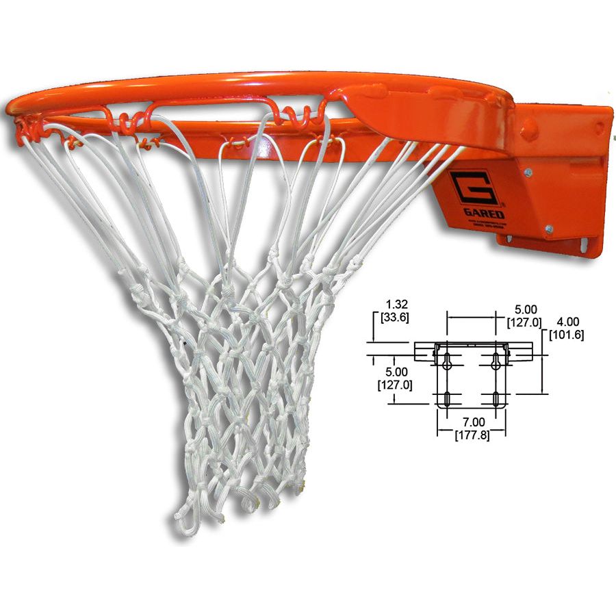 Gared Collegiate Breakaway Basketball Rim - SKU 2000+ — Sideline Sport ...