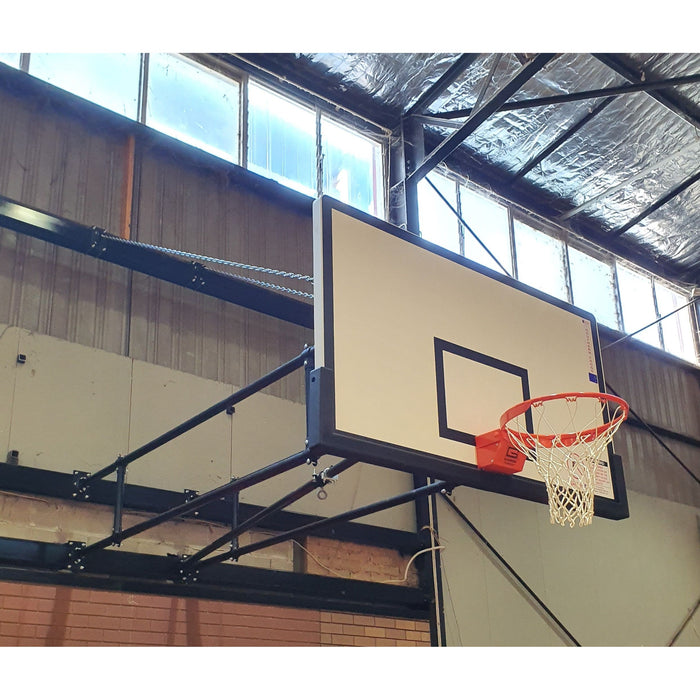 Gared Lightweight Fiberglass Backboard 42"x72" Black Target - 1342B-BLK