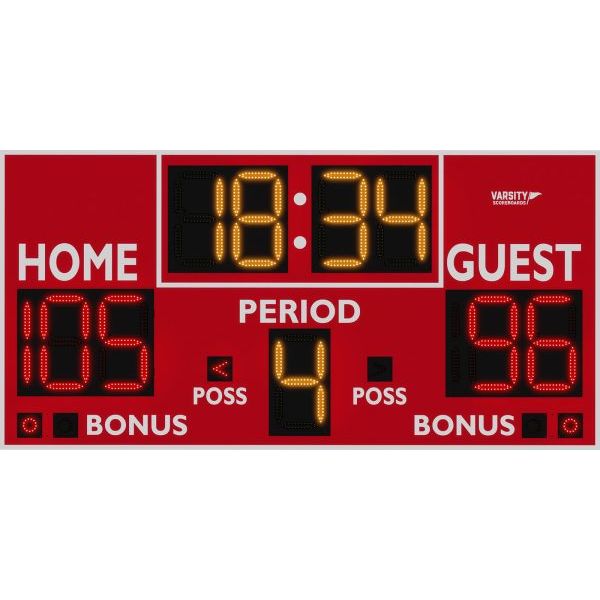 Varsity Scoreboards 2230 Indoor Basketball/Multisport Scoreboard – LED – SKU: 2230-22