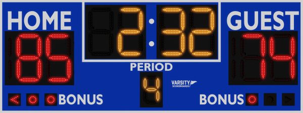 Varsity Scoreboards 2236 Basketball/Multisport Scoreboard – LED – SKU: 2236-22