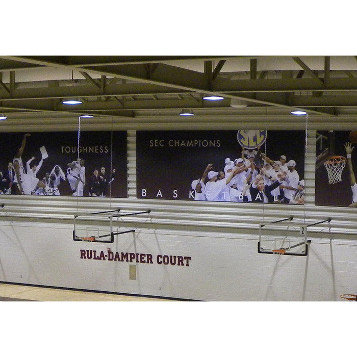Gared Direct Mount Basketball System w/ Glass 2'-3' - P2350-2034GL