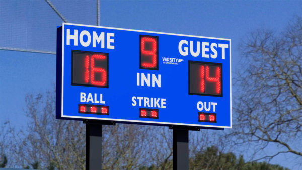 Varsity Scoreboards 3314 Baseball/Softball Scoreboard – LED – SKU: 3314-22