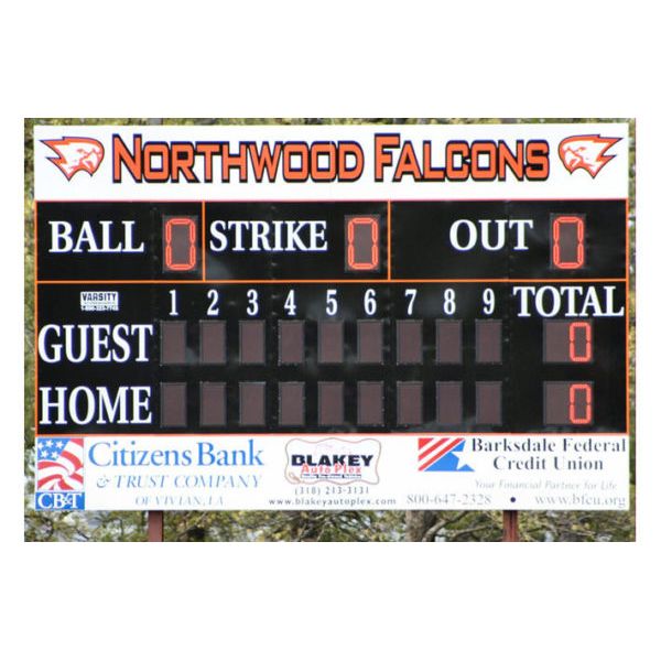 Varsity Scoreboards 3320 Baseball/Softball Scoreboard – LED – SKU: 3320-22