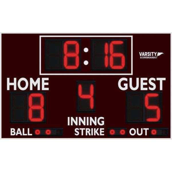Varsity Scoreboards 3312 Baseball/Softball Scoreboard – LED – SKU: 331 ...