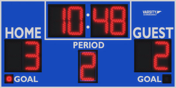 Varsity Scoreboards 3430 Soccer Scoreboard – LED, Wireless – SKU: 3430-22