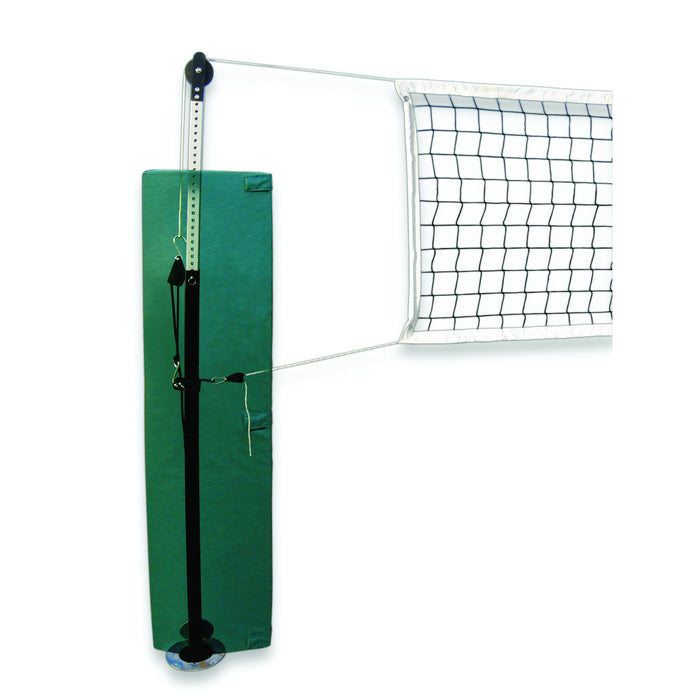 First Team QuickSet™ Recreational Volleyball Net System - 2" Square Powdercoated Uprights, Telescoping Height Adjustment