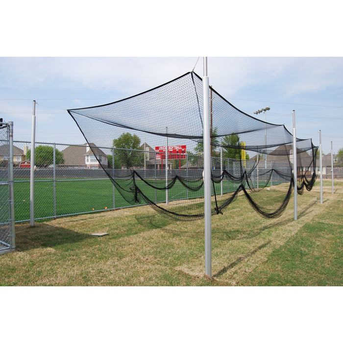 Gared Stadium Foul Pole - 30' Surface Mount, 5-9/16" Steel - SKU: BSPOLE-30SM