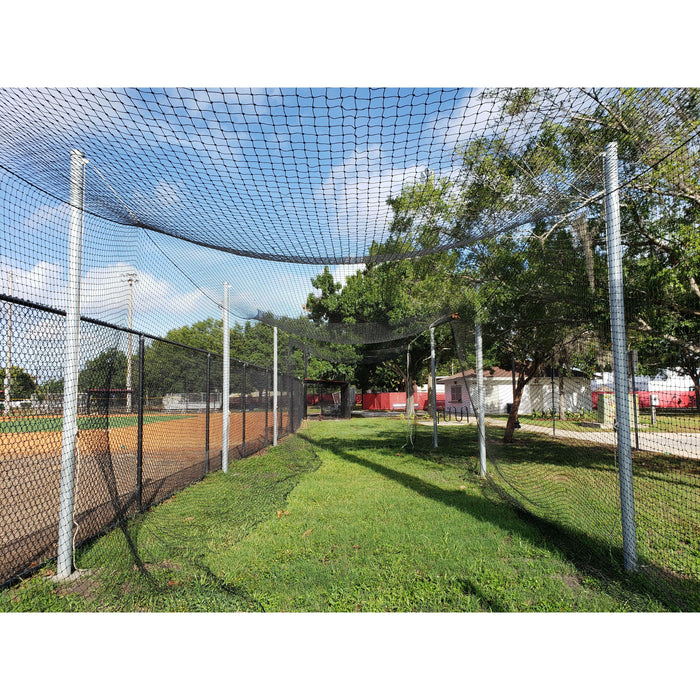 Gared Outdoor Steel Batting Cage - 70' L x 12' W x 10' H - SKU: 4086-70