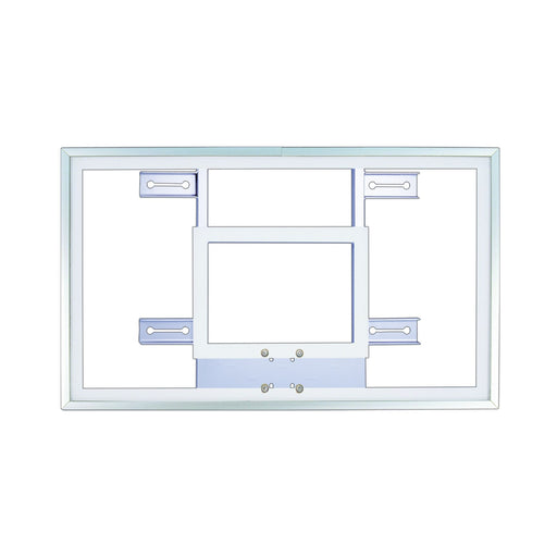 First Team FT230H Gymnasium Glass Basketball Backboard - 36" x 60" - Competition-Grade Aluminum Frame