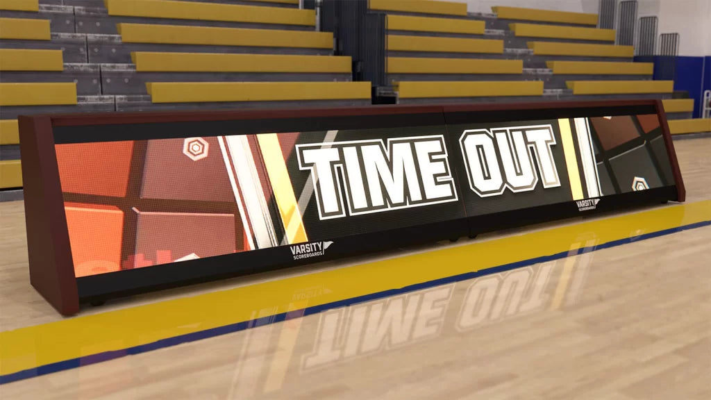 Varsity Scoreboards 8-Seat Video Scorer’s Table – LED – SKU: 4440