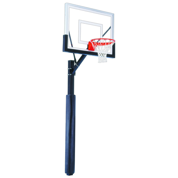 First Team Sport™ Fixed-Height Basketball Goal – 4” x 4” Heavy-Duty Steel Post