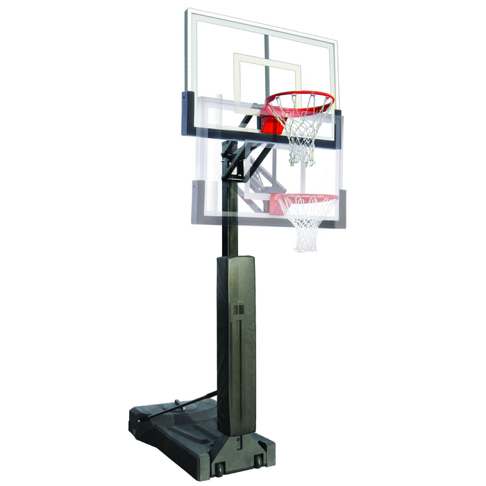 First Team Portable Basketball Goal – Acrylic or Glass Backboard, Insta-Just Height Adjustment