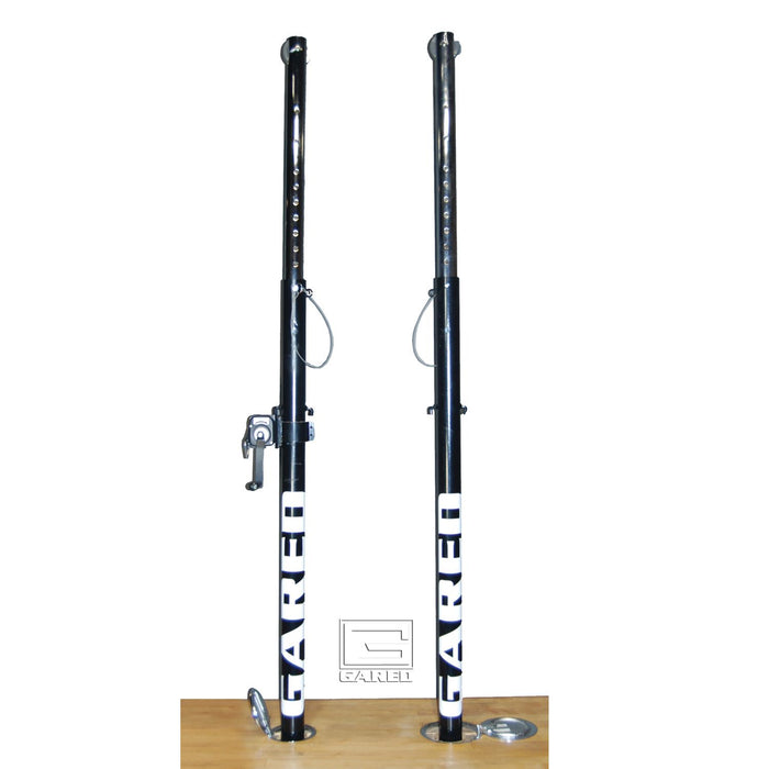 Gared OmniSteel 3" OD Two-Court Volleyball System – No Floor Sleeves & Cover Plates – 5103