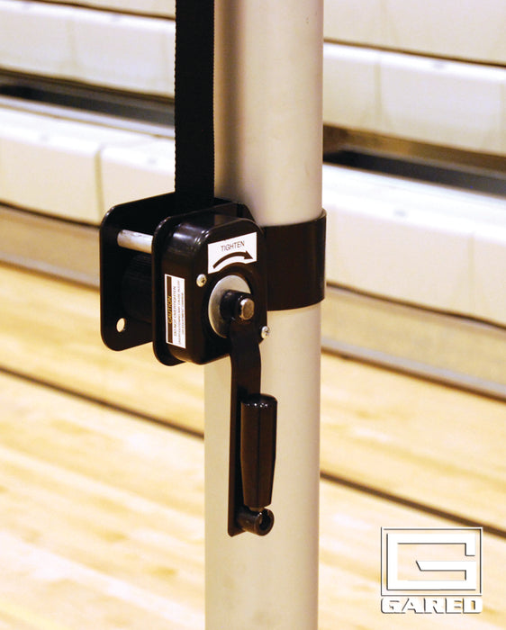 Gared RALLYLINE Scholastic Telescopic Volleyball System – 3.5" OD, Aluminum, Adjustable Height – 6100
