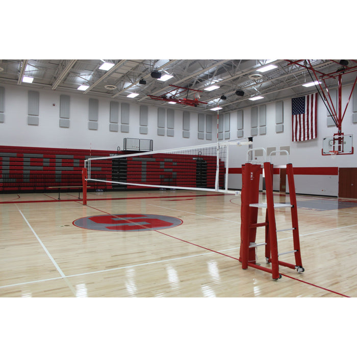 Gared RALLYLINE Scholastic Telescopic Volleyball System – 3.5" OD, Aluminum, Adjustable Height – 6100