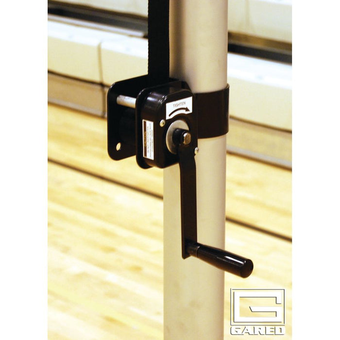 Gared RALLYLINE 3-1/2" OD Scholastic Telescopic Two-Court Volleyball System – 6102