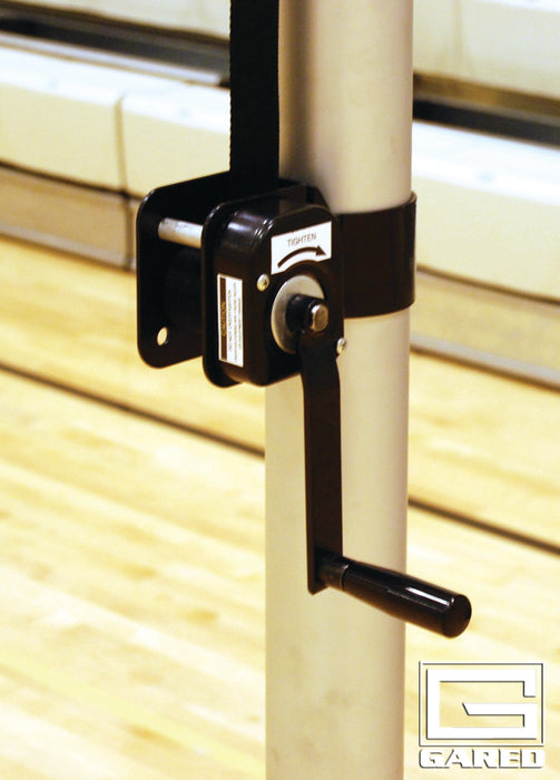 Gared RALLYLINE Scholastic Volleyball System – 3.5" OD, Aluminum, Adjustable Height – No Sleeves – 6105