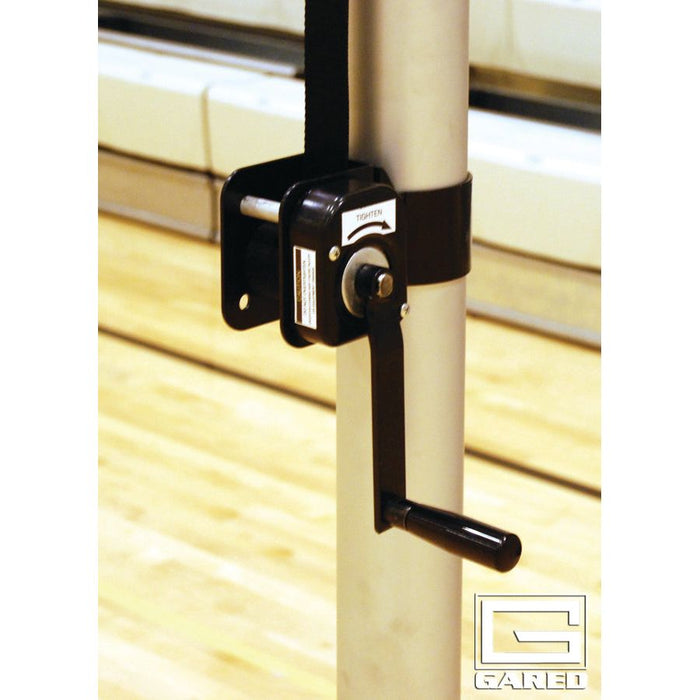 Gared RALLYLINE Scholastic Volleyball System – 3.5" OD, Aluminum, Adjustable Height – No Sleeves – 6105