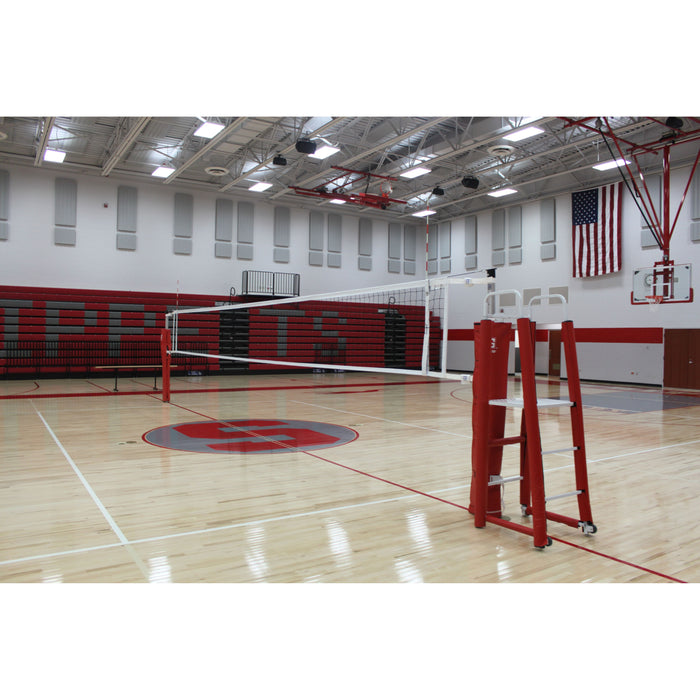 Gared RALLYLINE 3-1/2" OD Scholastic Telescopic Two-Court Volleyball System – 6102