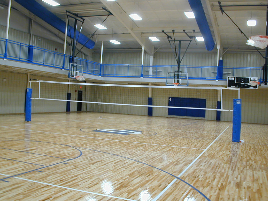 Gared RALLYLINE Scholastic Volleyball System – 3.5" OD, Aluminum, Adjustable Height – No Sleeves – 6105