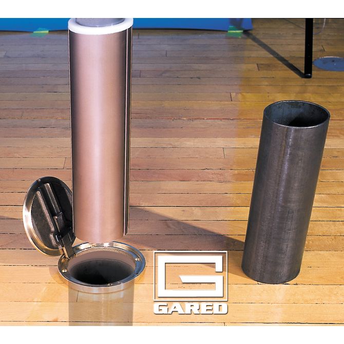 Gared 3" OD Volleyball Floor Sleeve – Heavy-Gauge Steel – SKU: 6404