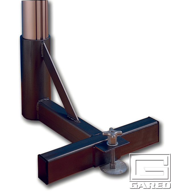 Gared 4" Above Floor Sleeve End Base – Heavy-Duty Steel Support – SKU: 6407