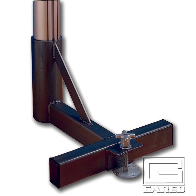 Gared 4" Above Floor Sleeve End Base – Heavy-Duty Steel Support – SKU: 6407