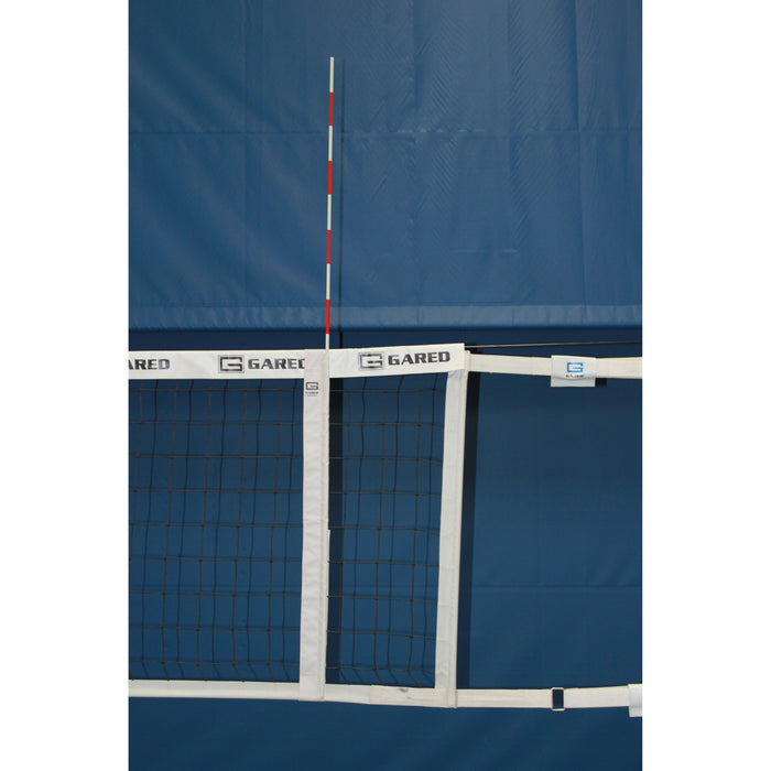 Gared Volleyball Net Antenna & Sideline Marker Combo – 72" Fiberglass Rods & Vinyl Markers – SKU: 6410