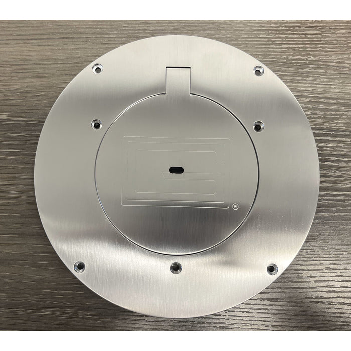 Gared 8-5/8" Chrome Cover Plate – In-Ground Sleeve Protection – SKU: 6433