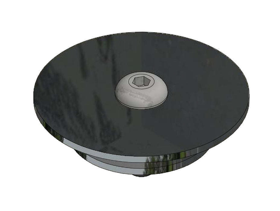Gared Locking Ground Sleeve Cap – Fits 2-3/8" O.D. Post Sleeves – 6827
