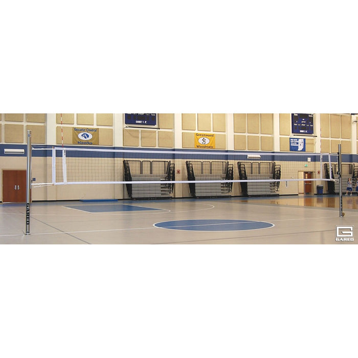 Gared Collegiate Two-Court Volleyball System – Multi-Sport, No Floor Sleeves & Covers – 7207