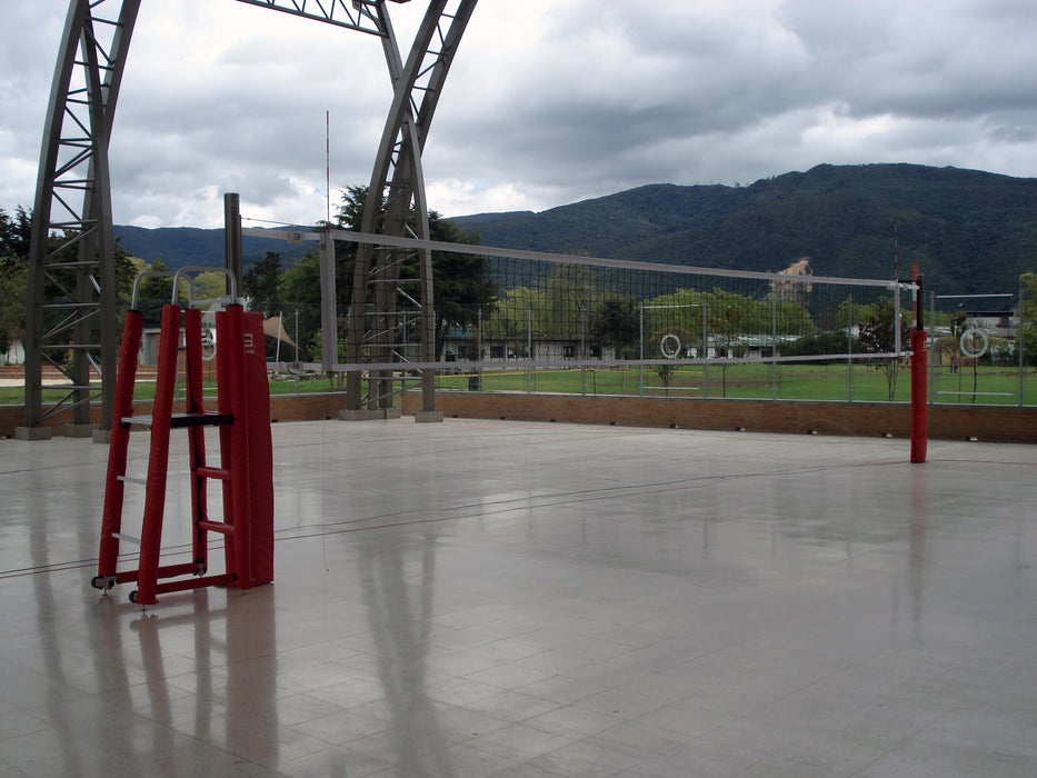 Gared Collegiate Two-Court Volleyball System – Multi-Sport, No Floor Sleeves & Covers – 7207