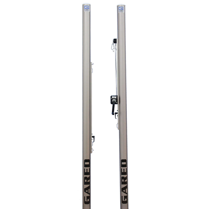 Gared Collegiate Two-Court Volleyball System – Multi-Sport, No Floor Sleeves & Covers – 7207