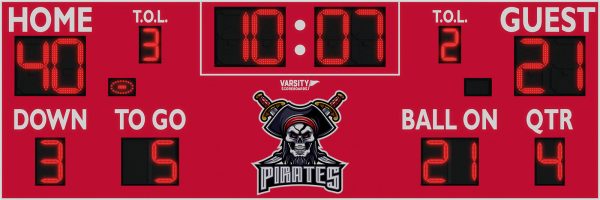 Varsity Scoreboards 7424 Football Scoreboard – LED, Wireless – SKU: 7424-22