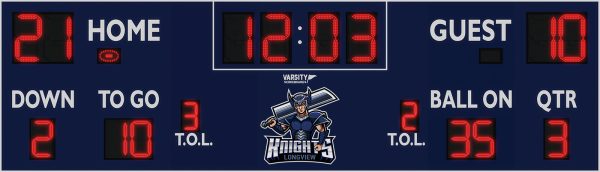 Varsity Scoreboards 7428 Football Scoreboard – LED, Wireless – SKU: 7428-22