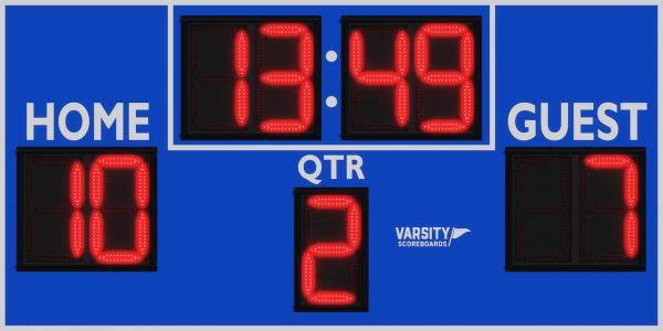 Varsity Scoreboards 7430 Football Scoreboard – LED, Wireless – SKU: 7430-22