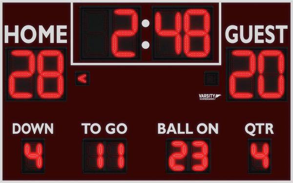 Varsity Scoreboards 7450 Football Scoreboard – LED, Wireless – SKU: 7450-22