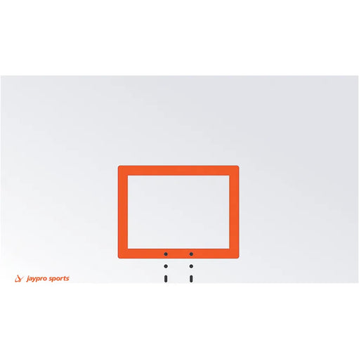 Jaypro Basketball System – Straight Post (4-1/2 in. Pole with 4 ft. Offset, 72 in. Steel Backboard, Playground Breakaway Goal) – SKU: SPA4-RS-UB