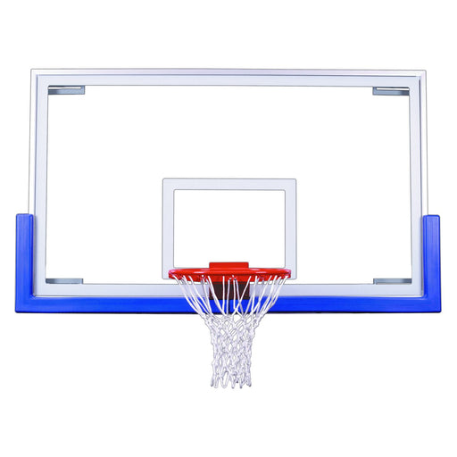First Team FT235 Competition Glass Basketball Backboard - 42" x 72" Tempered Glass, Rim Mount Design, Built-in Goal Leveling