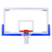 First Team FT235 Competition Glass Basketball Backboard - 42" x 72" Tempered Glass, Rim Mount Design, Built-in Goal Leveling