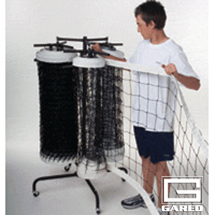 Gared Store-It Triple Net Storage Rack – Freestanding Volleyball Net Trolley – SKU: 9933