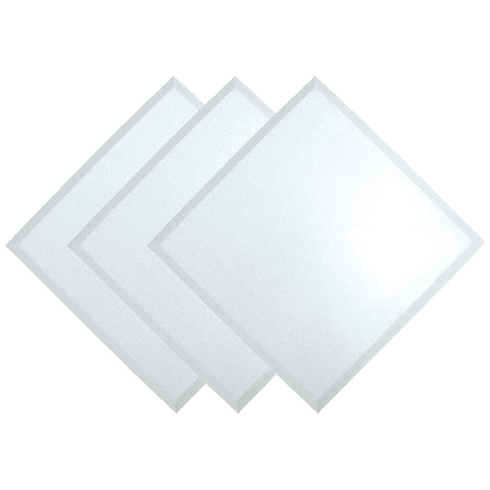 Jaypro Baseball Base Set - Rubber Throw Down Style (13.5" L x 13.5" W x 0.5" H, Set of 3, White) - SKU: BB-350