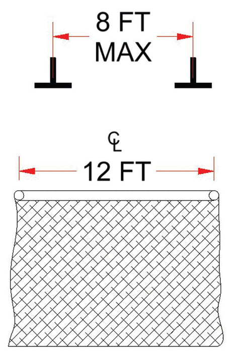 Ceiling Mounting Kit - Parallel - Spanning 8 ft. On Center or Less