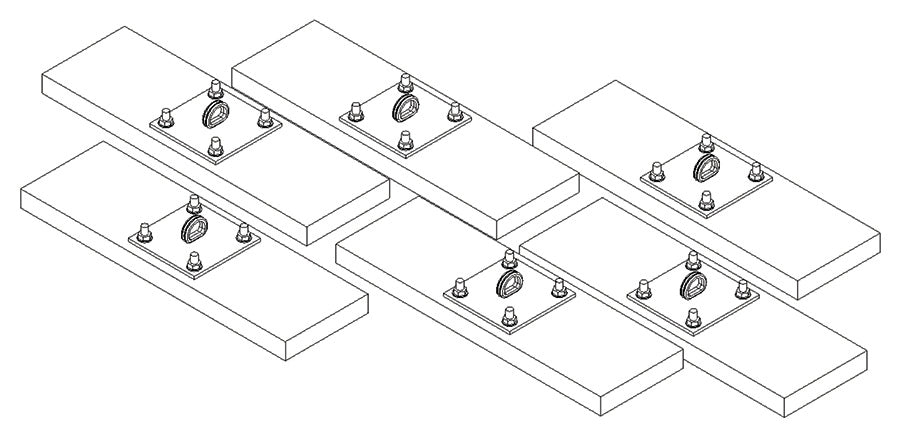 Wall Mounting Kit for Gymnasium Installations