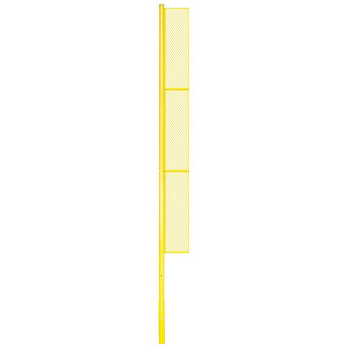 Jaypro Foul Poles - Collegiate (30 ft., Semi-Permanent, Yellow) - SKU: BBCFP-30