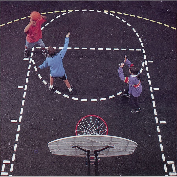 Jaypro Basketball Court Stencil (Regulation Size) - SKU: BCS-1