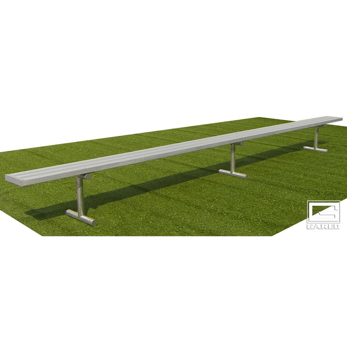 Gared Spectator Portable Bench - 15' (Aluminum, Backless) - SKU: BE15PT