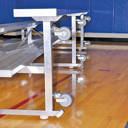 Bleacher - 21 ft. (2 Row - Single Foot Plank) - Tip & Roll